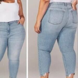 Abercrombie & Finch The Skinny High‎ Rise Distressed Denim Jeans Size 24S